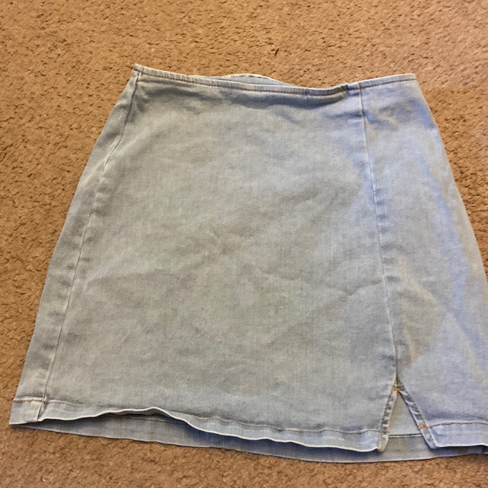 Light blue skirt